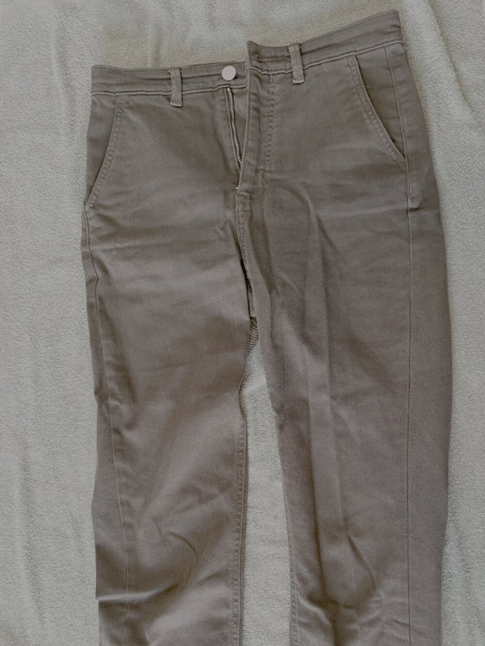 Everlane high rise green pants Sz4